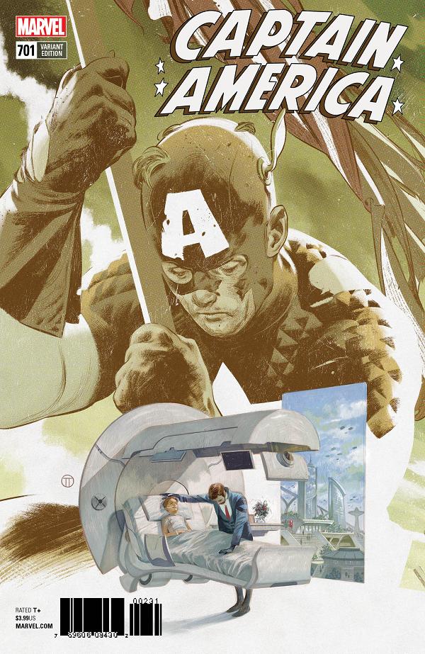 Captain America #701 TEDESCO CONNECTING cover