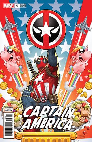 Captain America #701 NAKAYAMA DEADPOOL cover