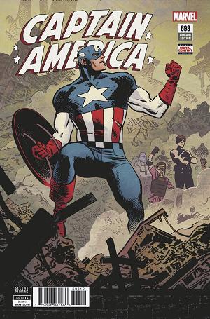 Captain America #698 2ND PTG SAMNEE cover