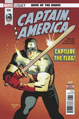 Captain America #696 2ND PTG SAMNEE cover