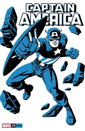 Captain America #28 MICHAEL CHO CAPTAIN AMERICA TWO-TONE cover
