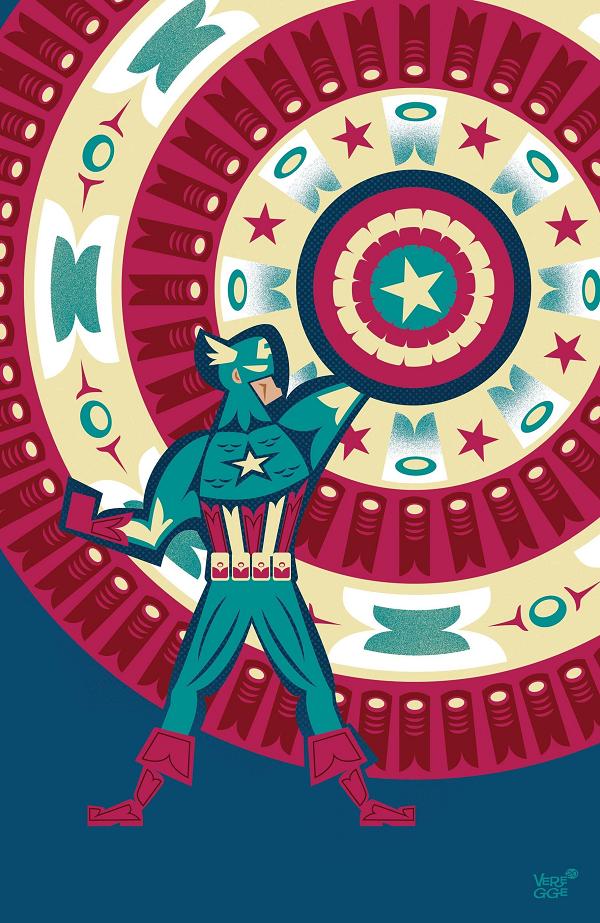 Captain America #25 VEREGGE CAPTAIN AMERICA cover