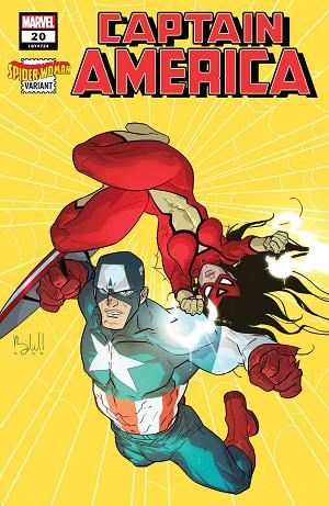 Captain America #20 CALDWELL SPIDER-WOMAN cover