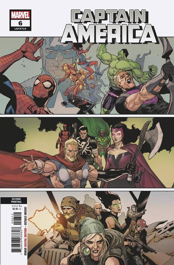 Captain America #6 2ND PTG YU cover