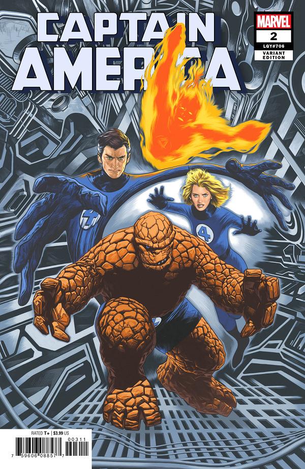 Captain America #2 CHAREST RETURN OF FANTASTIC FOUR cover