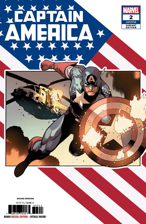 Captain America #2 2ND PTG YU cover