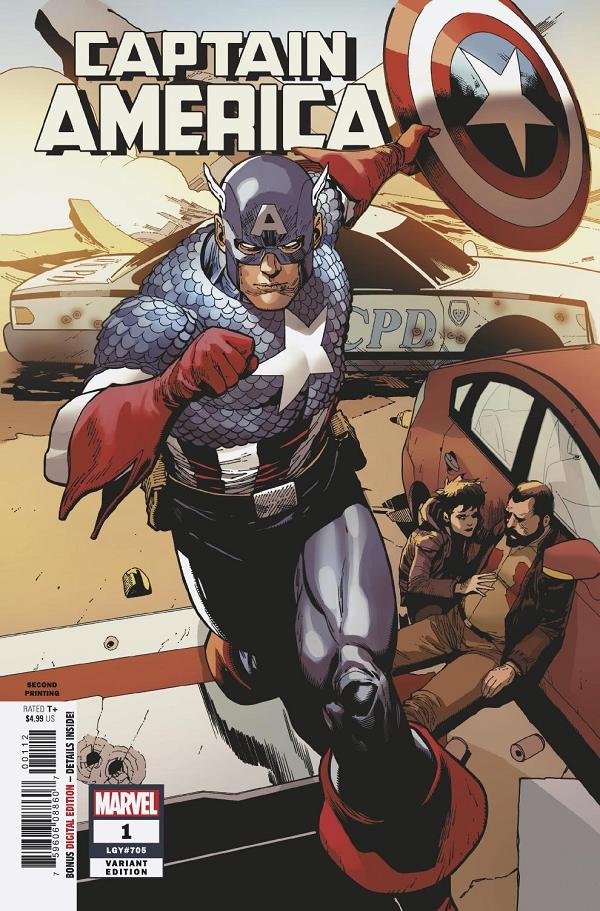 Captain America #1 2ND PTG YU cover
