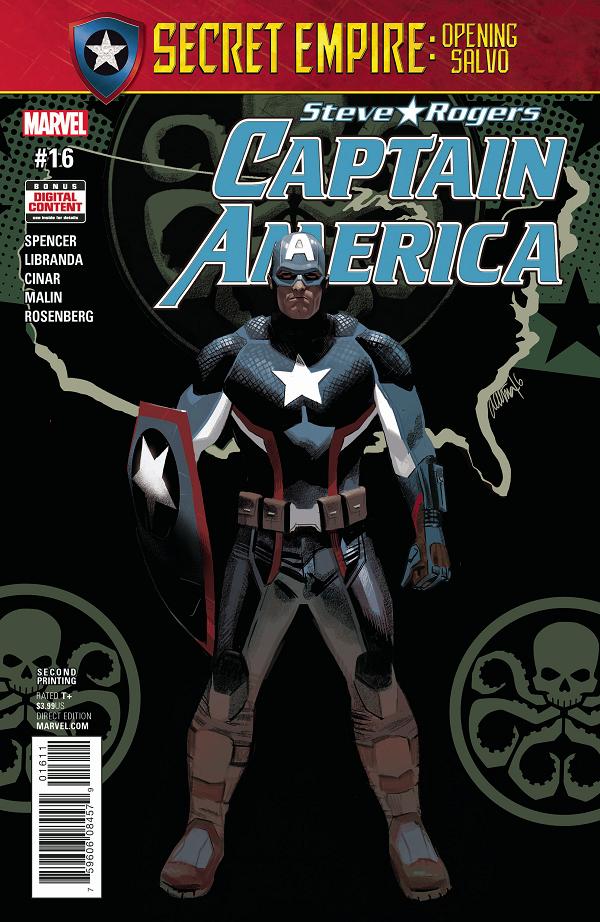 Captain America: Steve Rogers #16 2ND PTG ACUNA cover