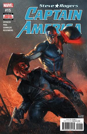 Captain America: Steve Rogers #15 2ND PTG DELL OTTO cover