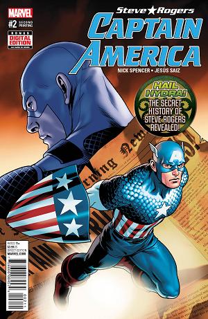Captain America: Steve Rogers #2 SAIZ 2ND PTG cover