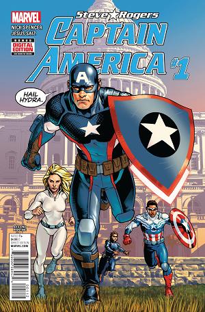 Captain America: Steve Rogers #1 SAIZ 2ND PTG cover