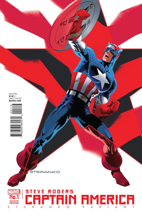 Captain America: Steve Rogers #1 STERANKO 2ND PTG cover