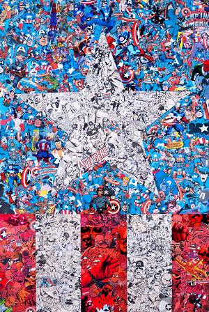 Captain America #19 COLLAGE cover