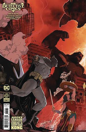 Detective Comics #1074 CVR G JL V GODZILLA V KONG CSV cover