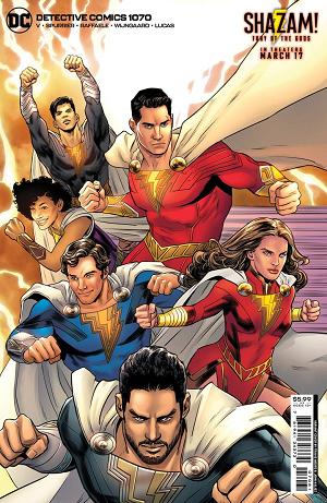Detective Comics #1070 CVR D CVR D SHAZAM FURY GODS MOVIE CARD cover