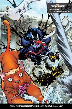 Venom #24 ELENA CASAGRANDE STORMBREAKERS cover