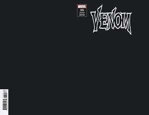 Venom #25 BLACK BLANK cover