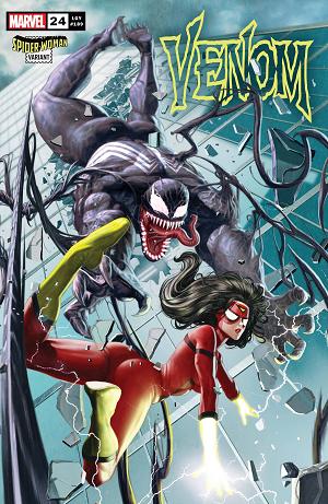 Venom #24 ROCK-HE KIM SPIDER-WOMAN cover