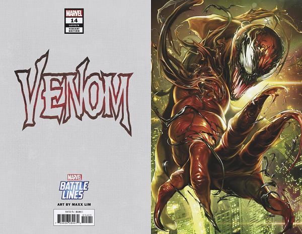 Venom #14 MAXX LIM MARVEL BATTLE LINES cover