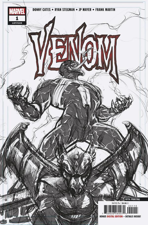 Venom #1 5TH PTG STEGMAN cover