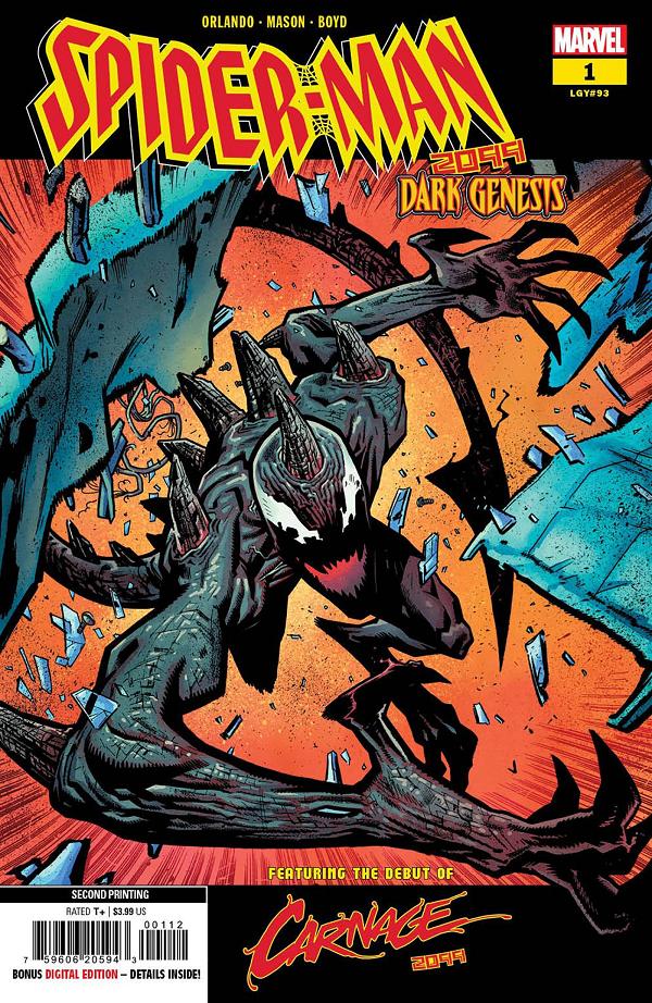 Spider-Man 2099: Dark Genesis #1 (OF 5) 2ND PTG MASON cover