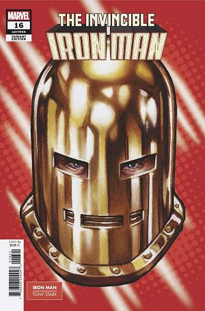 Invincible Iron Man #16 MARK BROOKS HEADSHOT cover