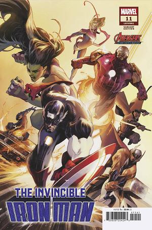 Invincible Iron Man #11 ALEX LOZANO AVENGERS 60TH cover