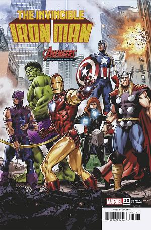 Invincible Iron Man #10 CAFU AVENGERS 60TH cover