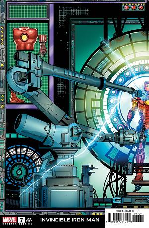 Invincible Iron Man #7 LAYTON CONNECTING cover