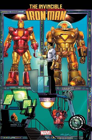 Invincible Iron Man #6 LAYTON CONNECTING cover
