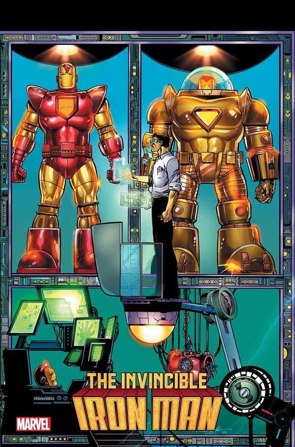 Invincible Iron Man #4 LAYTON CONNECTING cover