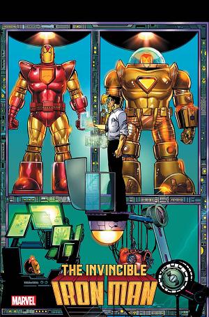 Invincible Iron Man #4 LAYTON CONNECTING cover