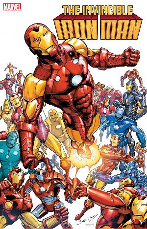Invincible Iron Man #1 2ND PTG BAGLEY cover