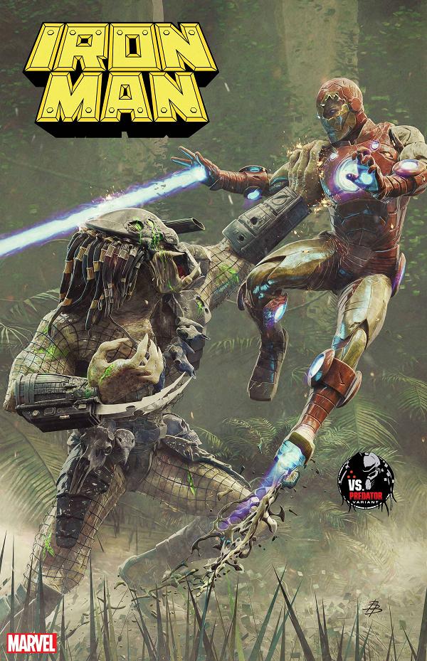 Iron Man #22 BARENDS PREDATOR cover