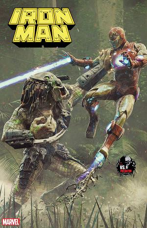 Iron Man #22 BARENDS PREDATOR cover