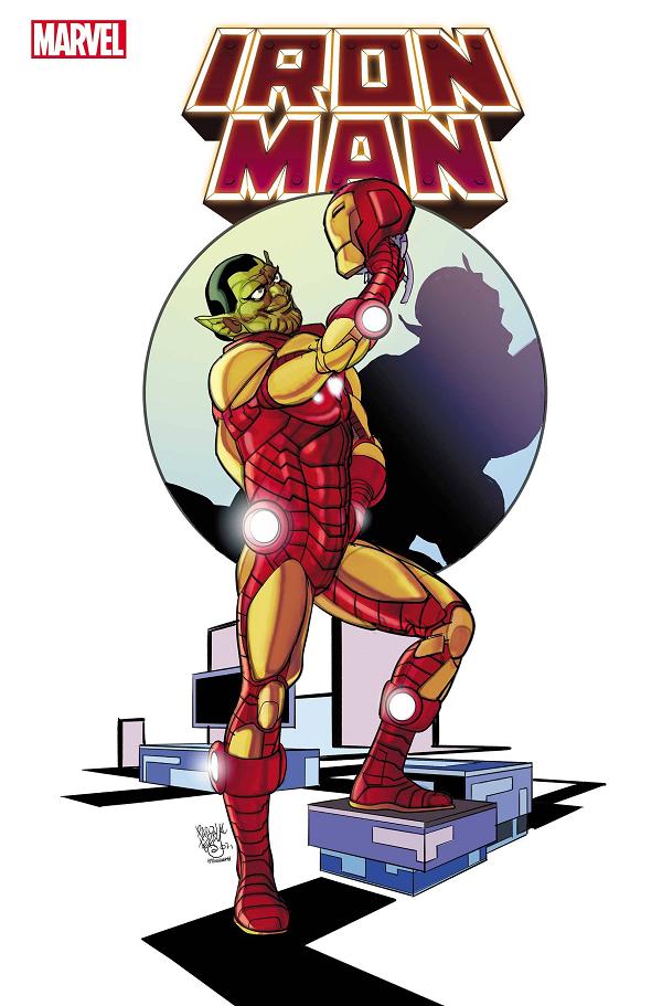 Iron Man #20 variant cover by Pasqual Ferry