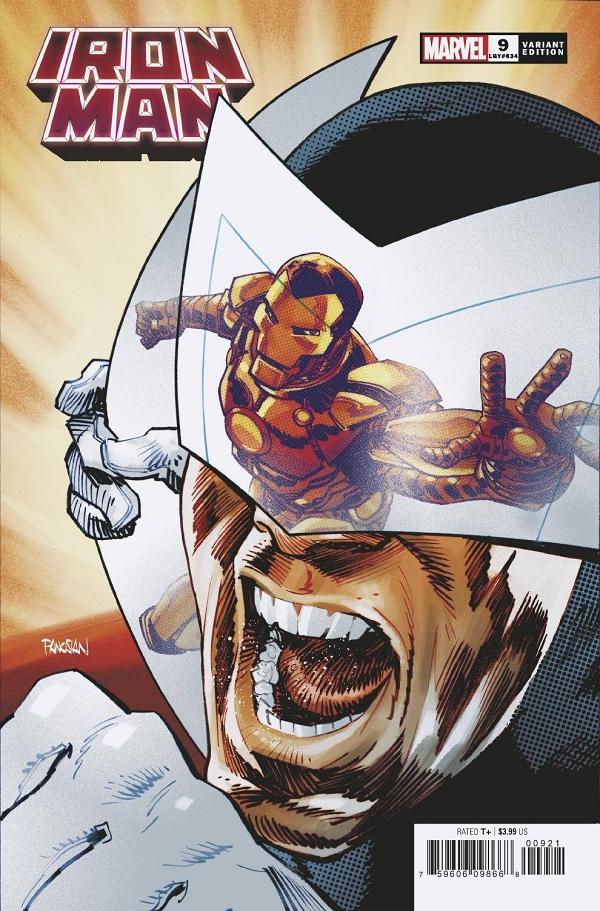 Iron Man #9 PANOSIAN SPIDER-MAN VILLAINS cover