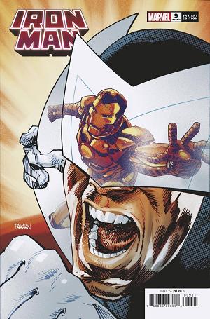 Iron Man #9 PANOSIAN SPIDER-MAN VILLAINS cover