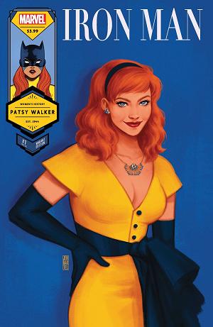 Iron Man #7 BARTEL HELLCAT WOMENS HISTORY MONTH cover