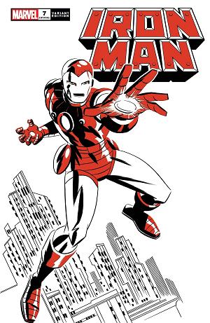 Iron Man #7 MICHAEL CHO IRON MAN TWO-TONE cover