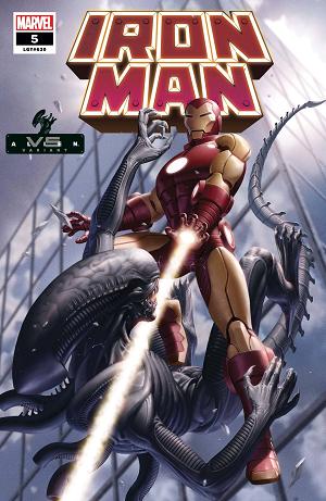 Iron Man #5 YOON MARVEL VS ALIEN cover