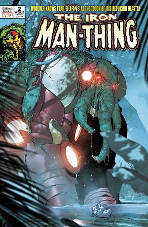 Iron Man #2 DE IULUS IRON MAN THING HORROR cover