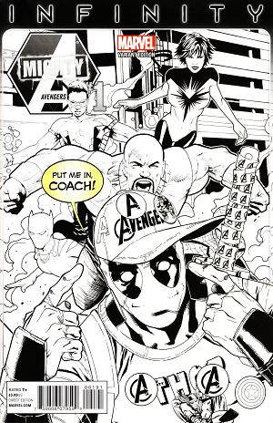 Mighty Avengers #1 PARTY SKETCH cover