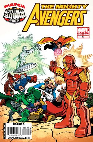 Mighty Avengers #30 SUPER HERO SQUAD cover