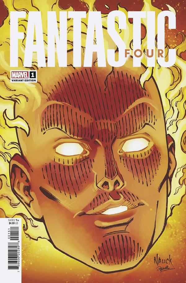Fantastic Four #1 NAUCK HEADSHOT cover