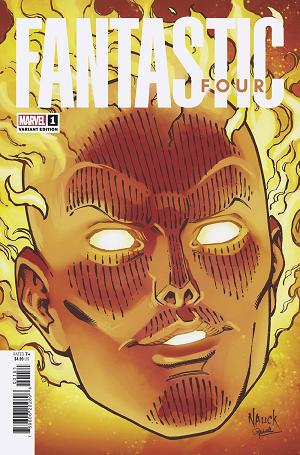 Fantastic Four #1 NAUCK HEADSHOT cover