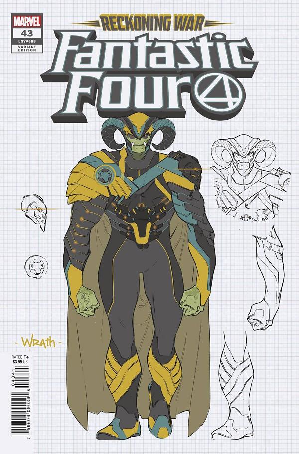 Fantastic Four #43 SILVA CONCEPT ART cover