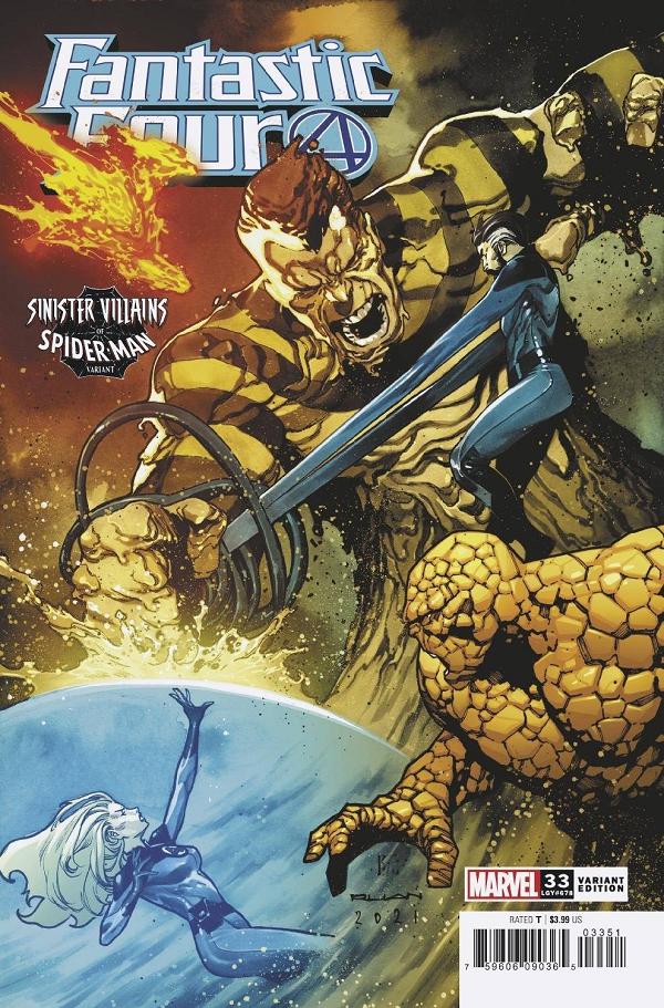 Fantastic Four #33 RUAN SPIDER-MAN VILLAINS cover