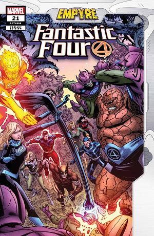 Fantastic Four #21 ZIRCHER CONFRONTATION cover