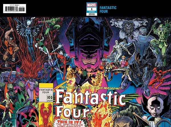 Fantastic Four #1 ART ADAMS CONNECTING WRAPAROUND cover